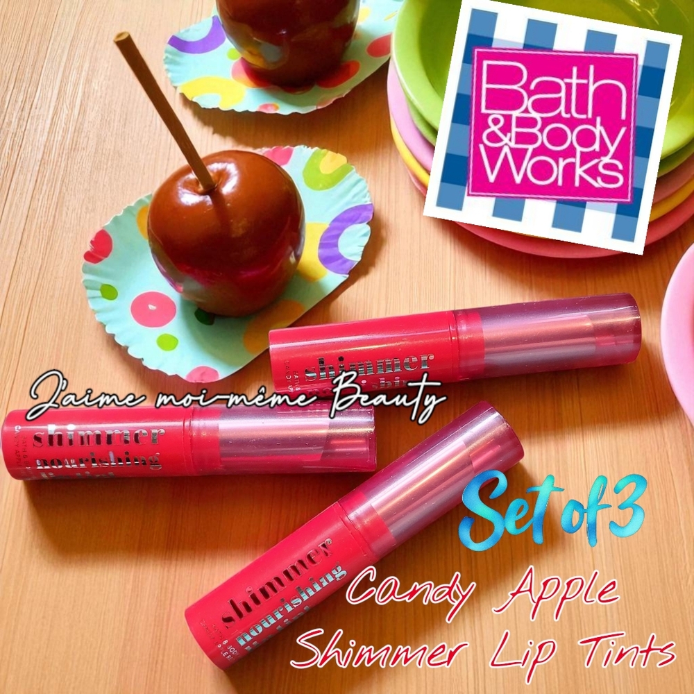 Candy Apple Shimmer Lip Tints Set of 3 - Bath And Body Works